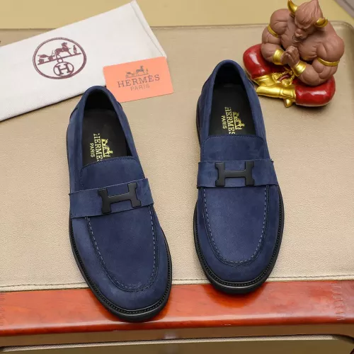 Replica Hermes Leather Shoes For Men #1330760 $85.00 USD for Wholesale