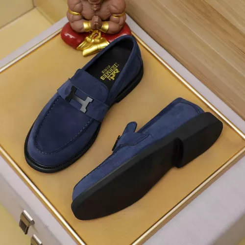 Replica Hermes Leather Shoes For Men #1330760 $85.00 USD for Wholesale