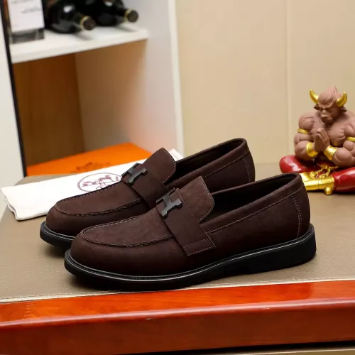 Cheap Hermes Leather Shoes For Men #1330761, $$85.00 USD On Hermes Leather Shoes