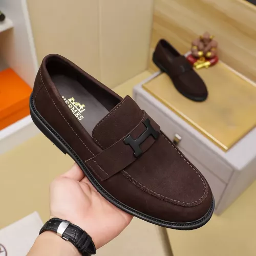 Replica Hermes Leather Shoes For Men #1330761 $85.00 USD for Wholesale