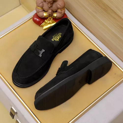 Replica Hermes Leather Shoes For Men #1330762 $85.00 USD for Wholesale