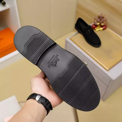 Replica Hermes Leather Shoes For Men #1330762 $85.00 USD for Wholesale