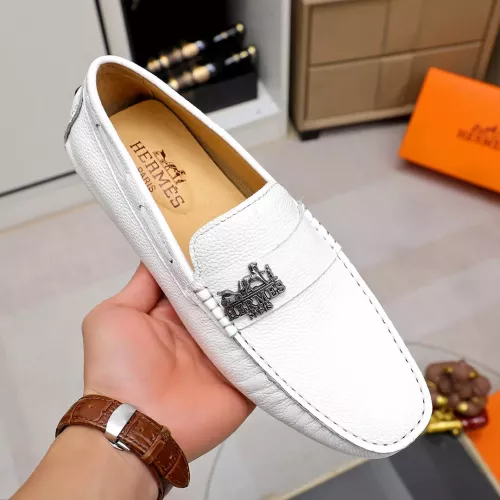 Replica Hermes Leather Shoes For Men #1330763 $72.00 USD for Wholesale