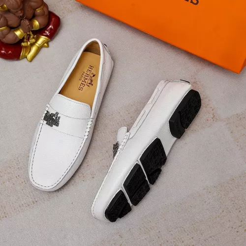 Replica Hermes Leather Shoes For Men #1330763 $72.00 USD for Wholesale