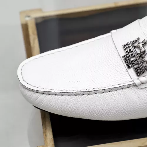 Replica Hermes Leather Shoes For Men #1330763 $72.00 USD for Wholesale
