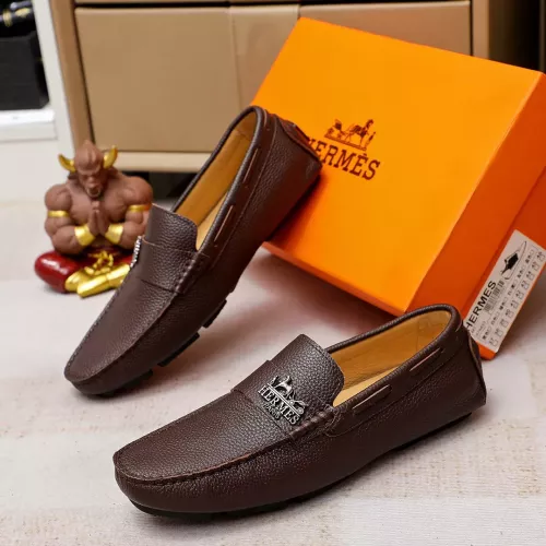 Cheap Hermes Leather Shoes For Men #1330764, $$72.00 USD On Hermes Leather Shoes