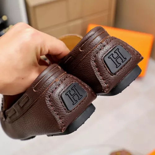 Replica Hermes Leather Shoes For Men #1330764 $72.00 USD for Wholesale