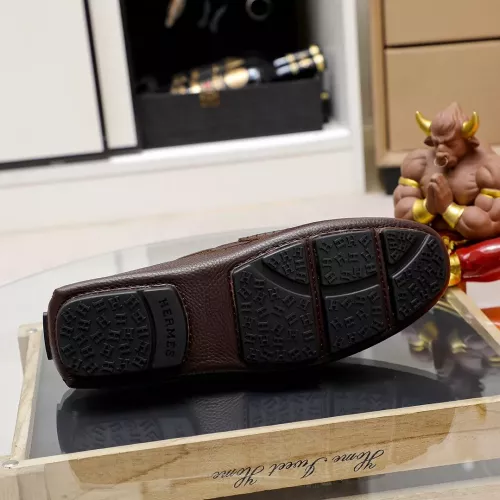 Replica Hermes Leather Shoes For Men #1330764 $72.00 USD for Wholesale