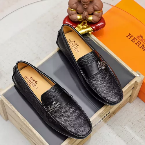 Replica Hermes Leather Shoes For Men #1330765 $72.00 USD for Wholesale