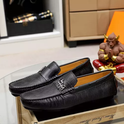 Replica Hermes Leather Shoes For Men #1330765 $72.00 USD for Wholesale