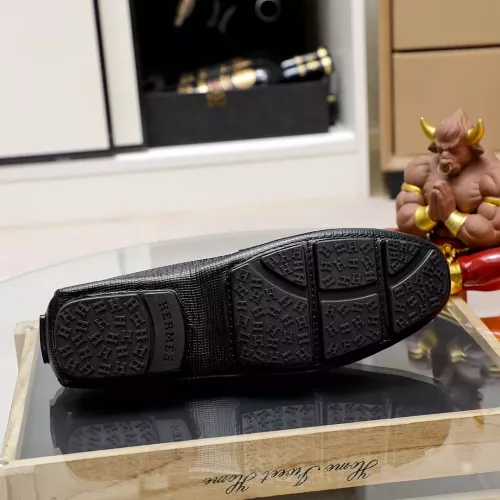 Replica Hermes Leather Shoes For Men #1330765 $72.00 USD for Wholesale