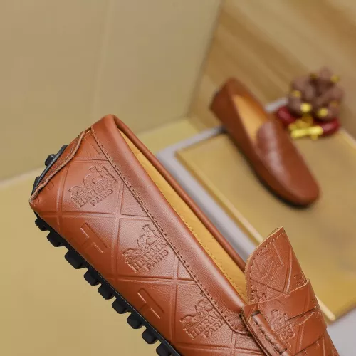 Replica Hermes Leather Shoes For Men #1330769 $76.00 USD for Wholesale