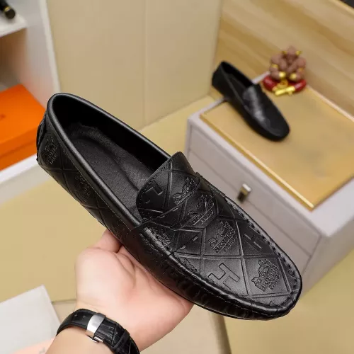 Replica Hermes Leather Shoes For Men #1330770 $76.00 USD for Wholesale