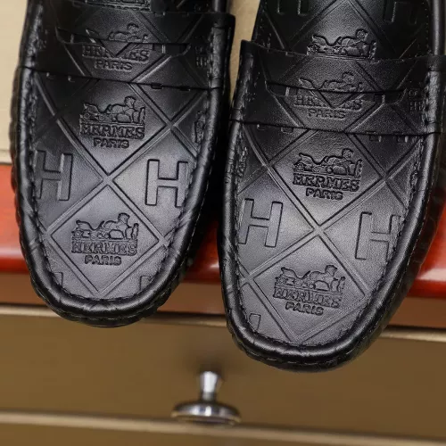 Replica Hermes Leather Shoes For Men #1330770 $76.00 USD for Wholesale