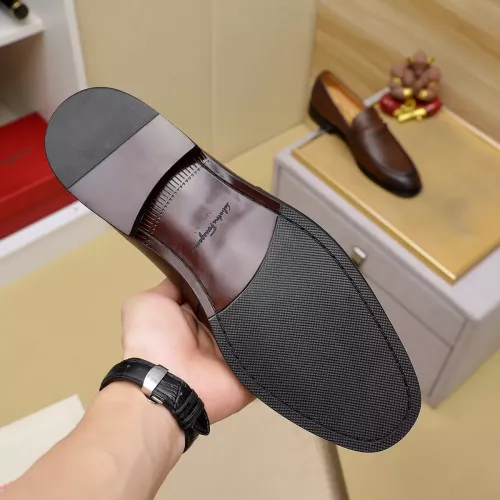 Replica Salvatore Ferragamo Leather Shoes For Men #1330774 $85.00 USD for Wholesale