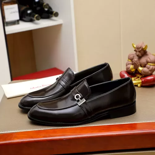 Cheap Salvatore Ferragamo Leather Shoes For Men #1330779, $$85.00 USD On Salvatore Ferragamo Leather Shoes