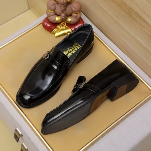 Replica Salvatore Ferragamo Leather Shoes For Men #1330780 $85.00 USD for Wholesale