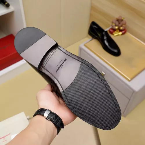 Replica Salvatore Ferragamo Leather Shoes For Men #1330780 $85.00 USD for Wholesale
