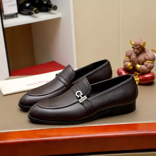 Cheap Salvatore Ferragamo Leather Shoes For Men #1330781, $$85.00 USD On Salvatore Ferragamo Leather Shoes