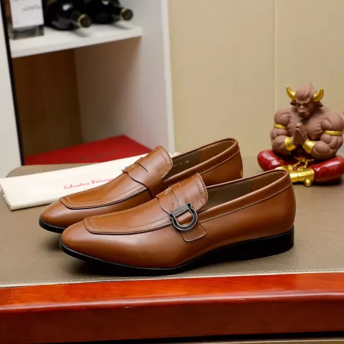 Cheap Salvatore Ferragamo Leather Shoes For Men #1330791, $$108.00 USD On Salvatore Ferragamo Leather Shoes