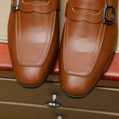 Replica Salvatore Ferragamo Leather Shoes For Men #1330791 $108.00 USD for Wholesale