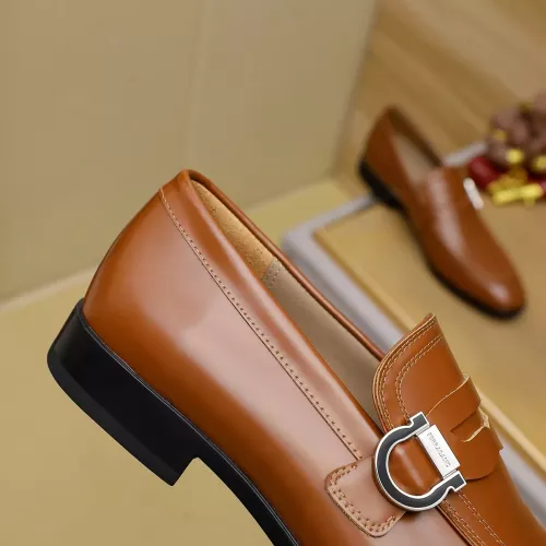 Replica Salvatore Ferragamo Leather Shoes For Men #1330791 $108.00 USD for Wholesale