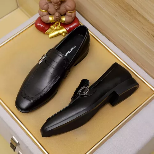Replica Salvatore Ferragamo Leather Shoes For Men #1330792 $108.00 USD for Wholesale