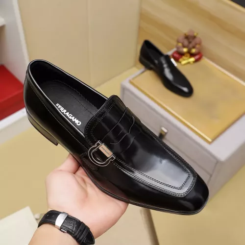 Replica Salvatore Ferragamo Leather Shoes For Men #1330794 $108.00 USD for Wholesale
