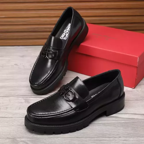 Cheap Salvatore Ferragamo Leather Shoes For Men #1330801, $$96.00 USD On Salvatore Ferragamo Leather Shoes