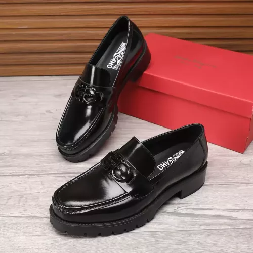 Cheap Salvatore Ferragamo Leather Shoes For Men #1330802, $$96.00 USD On Salvatore Ferragamo Leather Shoes