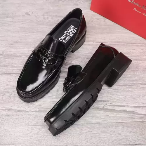 Replica Salvatore Ferragamo Leather Shoes For Men #1330802 $96.00 USD for Wholesale