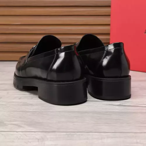 Replica Salvatore Ferragamo Leather Shoes For Men #1330802 $96.00 USD for Wholesale