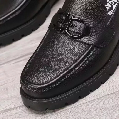 Replica Salvatore Ferragamo Leather Shoes For Men #1330803 $96.00 USD for Wholesale
