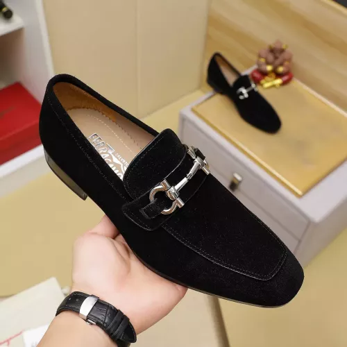 Replica Salvatore Ferragamo Leather Shoes For Men #1330804 $108.00 USD for Wholesale