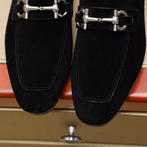 Replica Salvatore Ferragamo Leather Shoes For Men #1330804 $108.00 USD for Wholesale