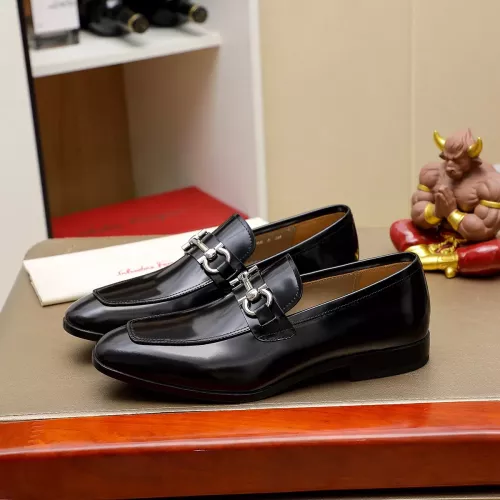 Replica Salvatore Ferragamo Leather Shoes For Men #1330807 $108.00 USD for Wholesale