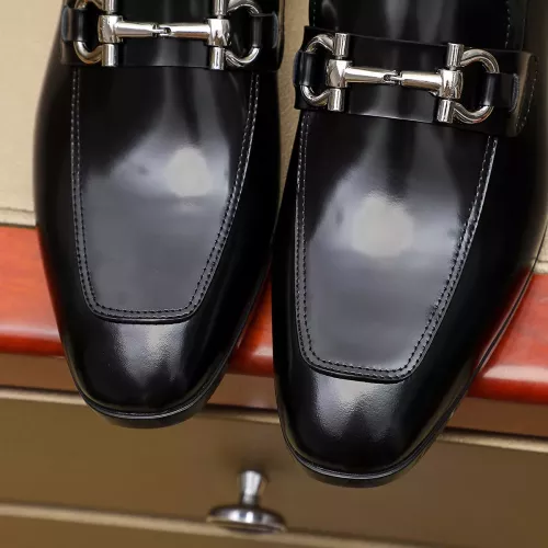 Replica Salvatore Ferragamo Leather Shoes For Men #1330807 $108.00 USD for Wholesale