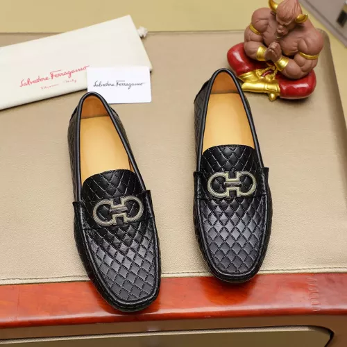 Cheap Salvatore Ferragamo Leather Shoes For Men #1330809, $$76.00 USD On Salvatore Ferragamo Leather Shoes