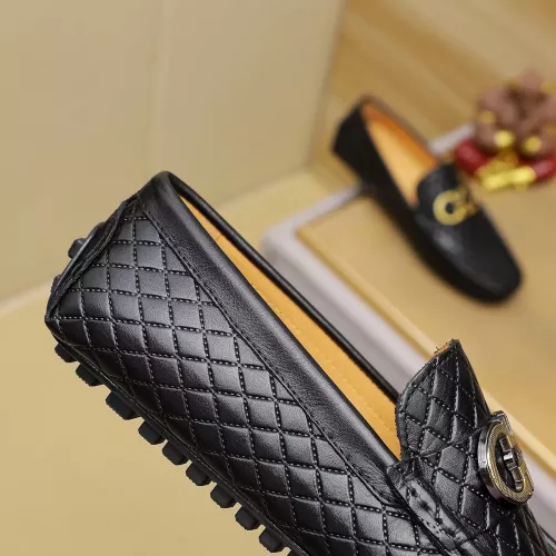 Replica Salvatore Ferragamo Leather Shoes For Men #1330809 $76.00 USD for Wholesale