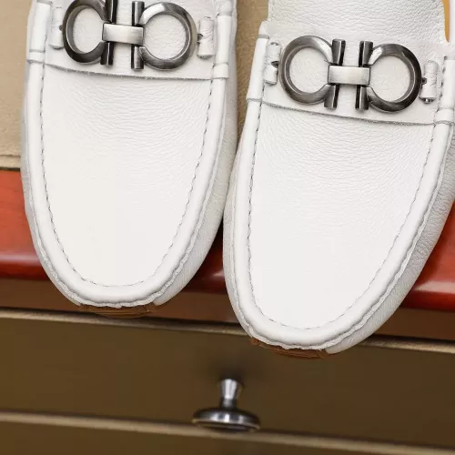 Replica Salvatore Ferragamo Leather Shoes For Men #1330810 $76.00 USD for Wholesale