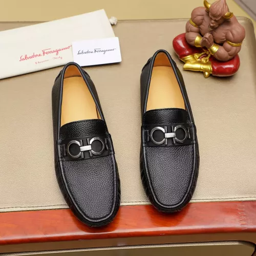Cheap Salvatore Ferragamo Leather Shoes For Men #1330811, $$76.00 USD On Salvatore Ferragamo Leather Shoes