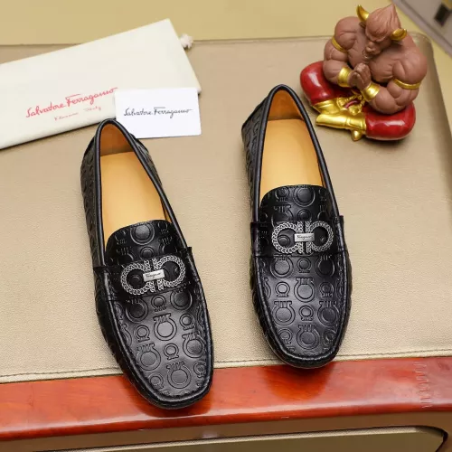 Cheap Salvatore Ferragamo Leather Shoes For Men #1330812, $$76.00 USD On Salvatore Ferragamo Leather Shoes