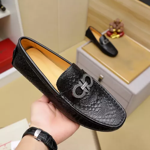 Replica Salvatore Ferragamo Leather Shoes For Men #1330813 $76.00 USD for Wholesale