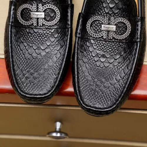 Replica Salvatore Ferragamo Leather Shoes For Men #1330813 $76.00 USD for Wholesale
