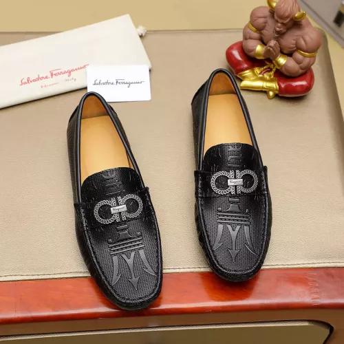 Cheap Salvatore Ferragamo Leather Shoes For Men #1330814, $$76.00 USD On Salvatore Ferragamo Leather Shoes