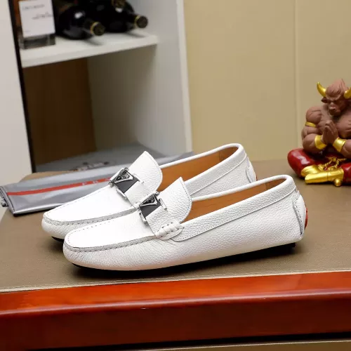 Replica Prada Leather Shoes For Men #1330815 $76.00 USD for Wholesale