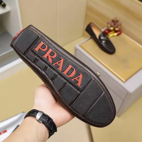 Replica Prada Leather Shoes For Men #1330817 $76.00 USD for Wholesale