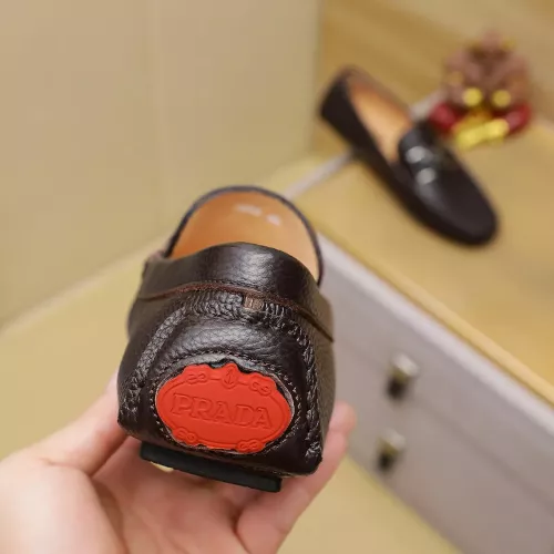 Replica Prada Leather Shoes For Men #1330817 $76.00 USD for Wholesale