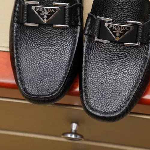 Replica Prada Leather Shoes For Men #1330818 $76.00 USD for Wholesale