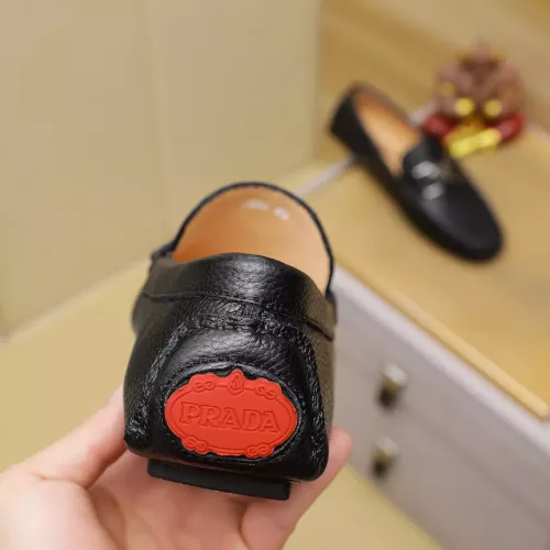 Replica Prada Leather Shoes For Men #1330818 $76.00 USD for Wholesale